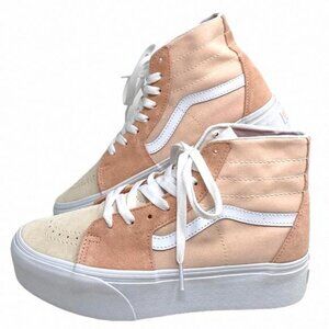VANS Sk8-Hi Tapered Platform Shoes Skate Peach VN0A5JMKBOD Canvas Suede Women's